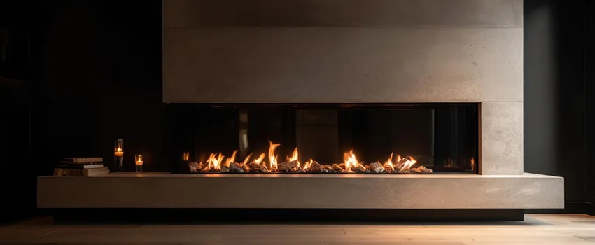 Gas Fireplace Ember Bed Design Services in Santa Paula, California