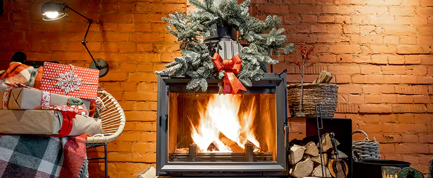 Travis Industries Linear Gas Fireplace Installation in Santa Paula, California